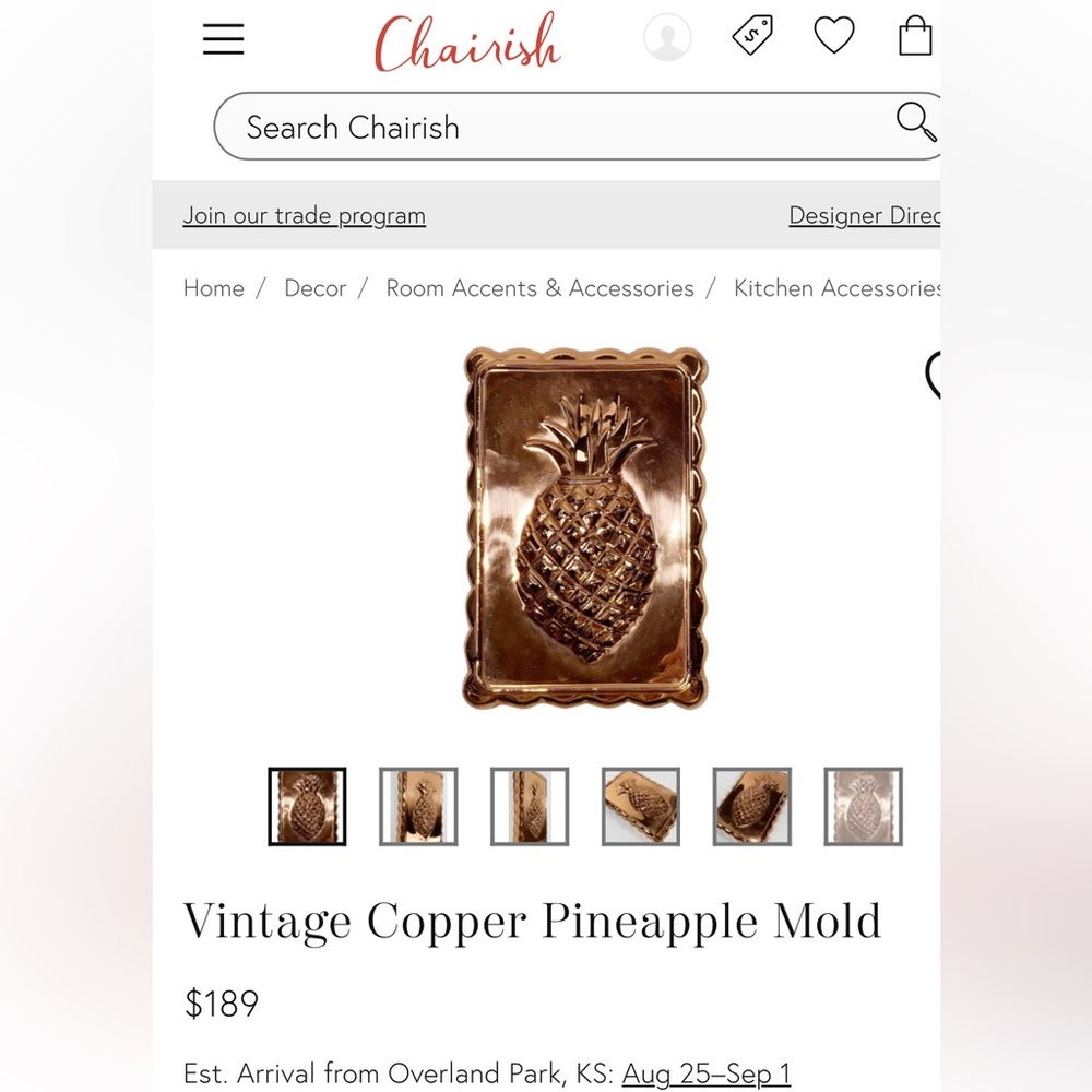 Vintage  Copper Molds